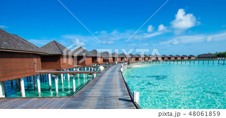 tropical Maldives island with beach 48061859