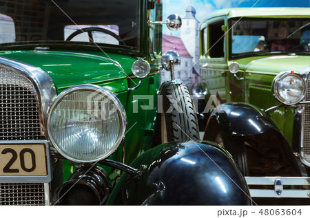 fragments of front parts of rerto cars fragments of front parts of rerto cars 48063604