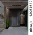 stylish modern interior of the house, apartment 48063629