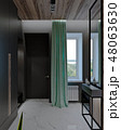 stylish modern interior of the house, apartment 48063630