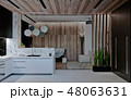 stylish modern interior of the house, apartment 48063631