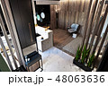 stylish modern interior of the house, apartment 48063636