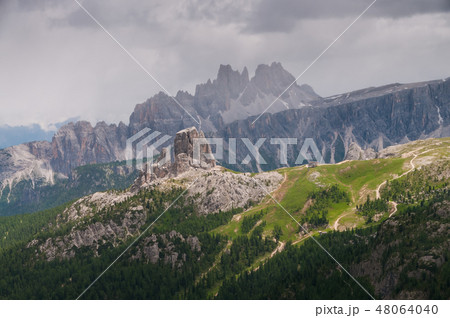 The Dolomites on an overcast day The Dolomites on an overcast day 48064040