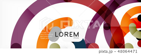 Linear design circle background 48064471