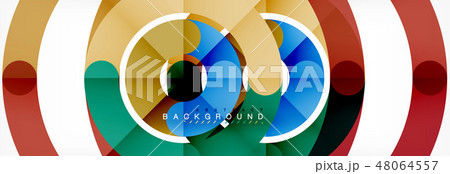 Linear design circle background 48064557