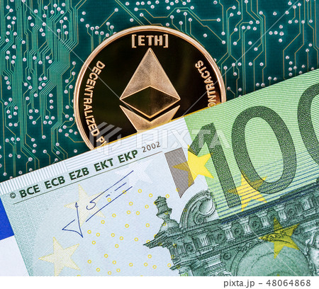 Digital cryptocurrency Ethereum, electronic Digital cryptocurrency Ethereum, electronic 48064868