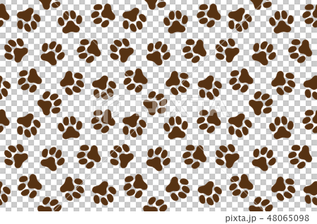 犬の足跡のパターン (Paw Prints Pattern. Vector Illustration 犬の足跡のパターン (Paw Prints Pattern. Vector Illustration 48065098