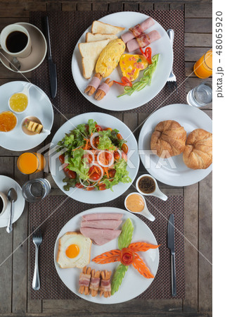 Food series: American breakfast set Food series: American breakfast set 48065920