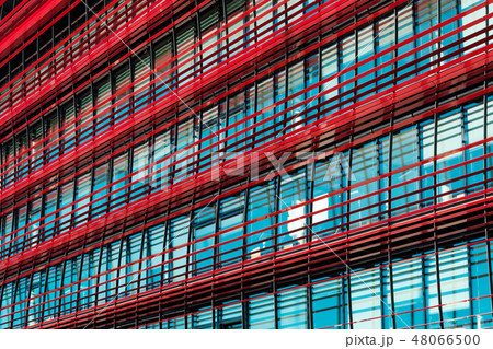 Facade of modern corporate building office  48066500