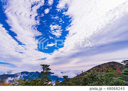 【山梨県】国師ヶ岳からの展望　秋 48068243