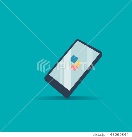 Smartphone dispaly application on screen  48069344