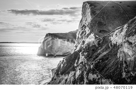 The White Cliffs of England at sunset 48070119