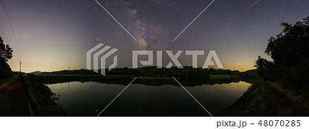 milky way, our galaxy panorama 48070285