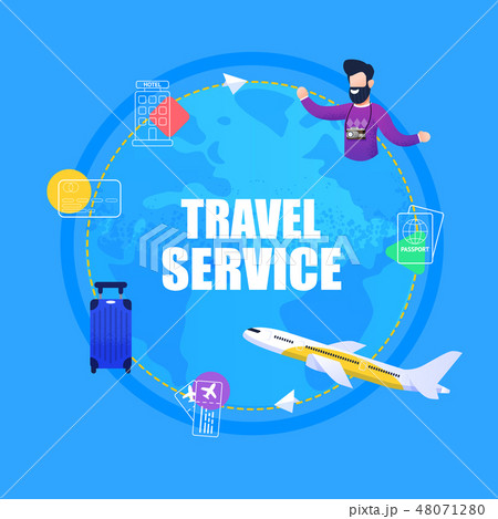 Banner Illustration Travel Service Ticket Booking 48071280