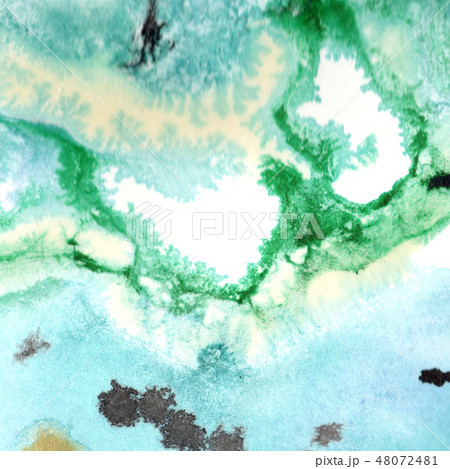 Abstract watercolor paper splash shapes isolated drawing. Illustration aquarelle for background. 48072481