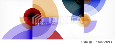 Minimal geometric circles and triangles abstract background, techno modern design, poster template Minimal geometric circles and triangles abstract background, techno modern design, poster template 48072693