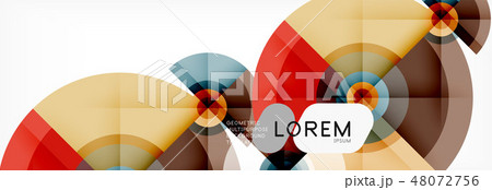 Geometric circle abstract background, creative geometric wallpaper. 48072756