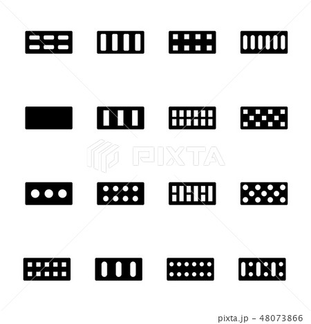 Bricks icons set, vector illustration. 48073866