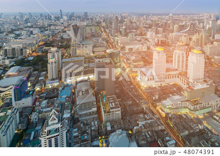 Aerial view Bangkok city 48074391