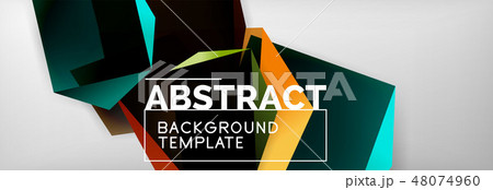 Triangular 3d geometric shapes composition, abstract background Triangular 3d geometric shapes composition, abstract background 48074960