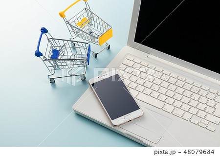 パソコン　買い物カート 48079684