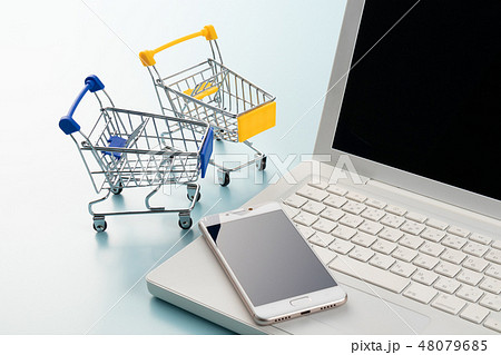 パソコン　買い物カート 48079685