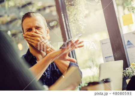 happiness friend hand  successful happiness 48080593