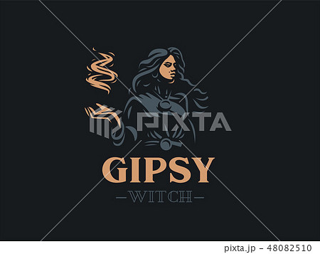 Woman Gypsy Enchantress Witch. Woman Gypsy Enchantress Witch. 48082510