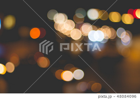 Abstract background of  blur lighting, traffic jam 48084096