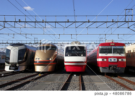 東武特急の並び 東武特急の並び 48086786