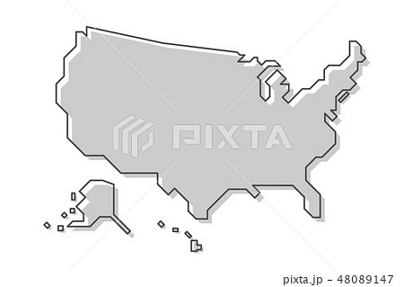 United States of America map . United States of America map . 48089147