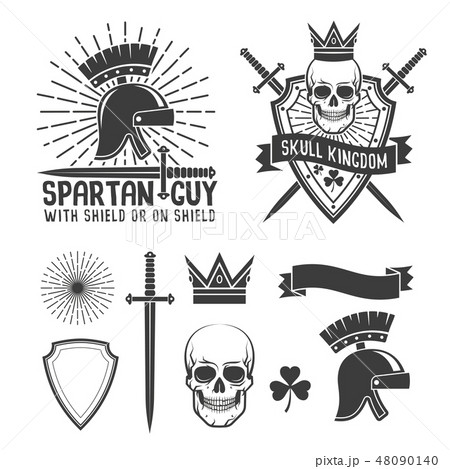 Spartan helmet skull crown Spartan helmet skull crown 48090140