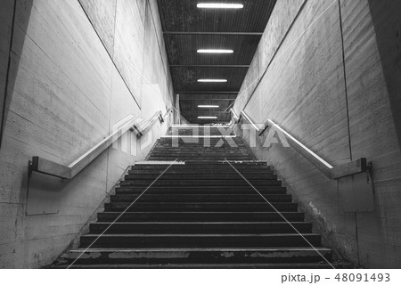 Stairways from a bus station 48091493