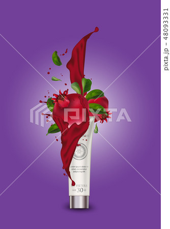 Cosmetic luxury Pomegranate Container  48093331