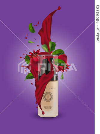 Cosmetic luxury Pomegranate Container   48093335