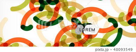 Curly lines abstract background, color overlapping linear texture Curly lines abstract background, color overlapping linear texture 48093549