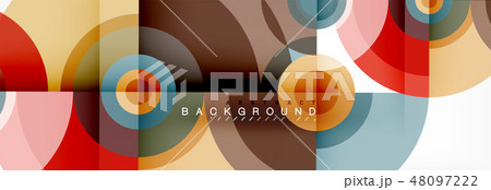 Geometric circle abstract background, creative geometric wallpaper. Geometric circle abstract background, creative geometric wallpaper. 48097222