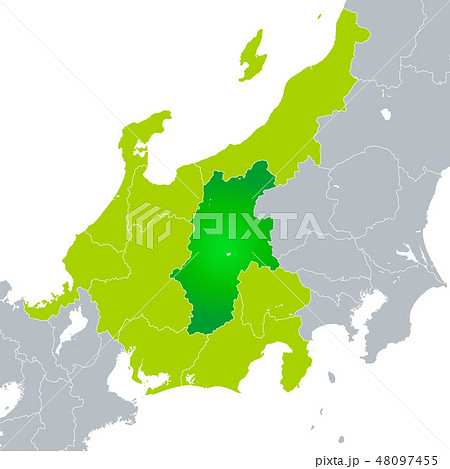 長野県地図中部地方