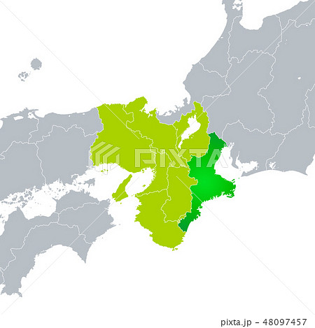 三重県地図と近畿地方