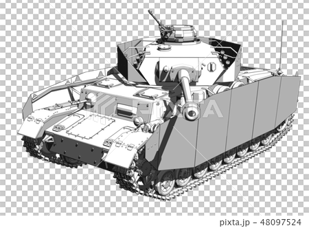 Iv号戦車のイラスト素材