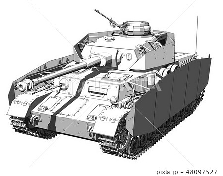 Iv号戦車のイラスト素材