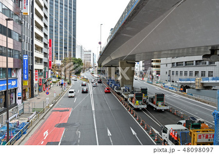 渋谷駅周辺再開発 玉川通り 国道246 渋谷駅周辺再開発 玉川通り 国道246 48098097