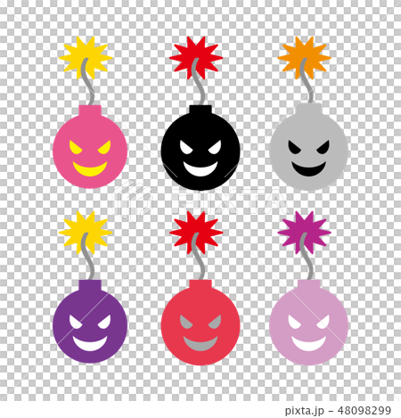 Bomb character colorful 48098299