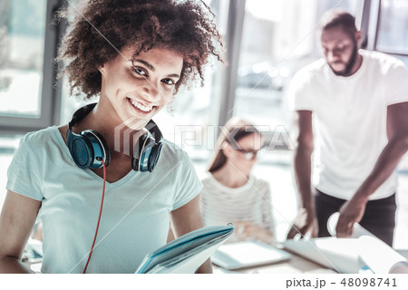 Portrait of pretty woman that being ready to work 48098741