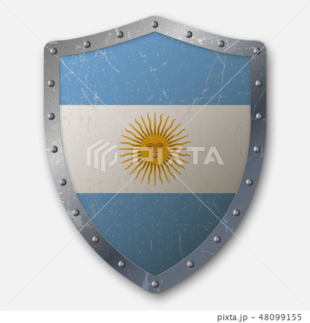 Old Shield with Flag Old Shield with Flag 48099155