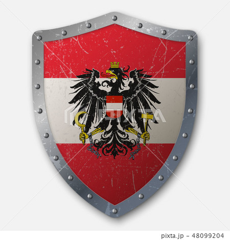 Old Shield with Flag 48099204
