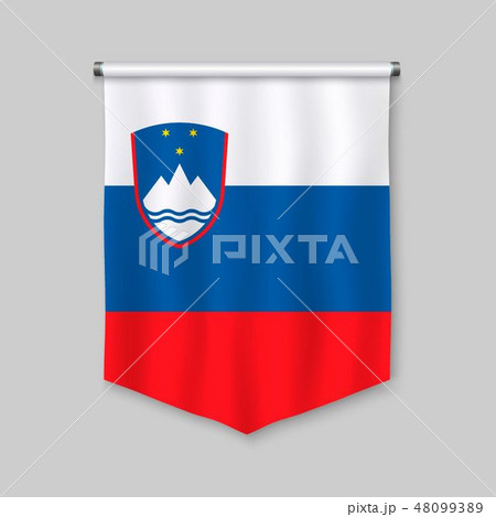 pennant with flag 48099389