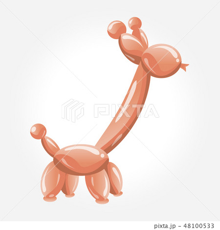 Jiraffe balloon. Toy balloon for party birthday illustration 48100533