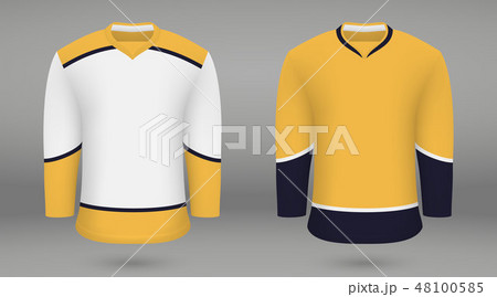 Shirt template forice hockey jersey 48100585