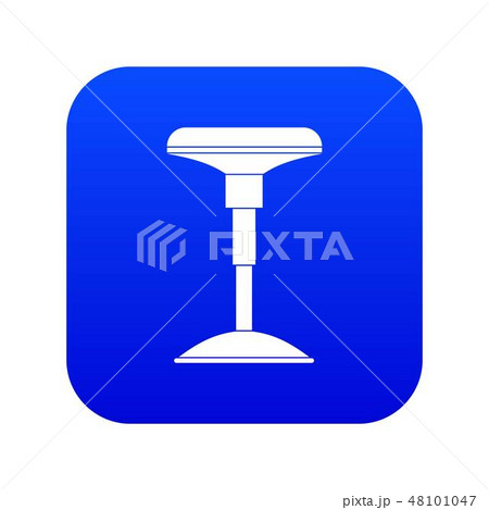 Bar stool icon digital blue Bar stool icon digital blue 48101047
